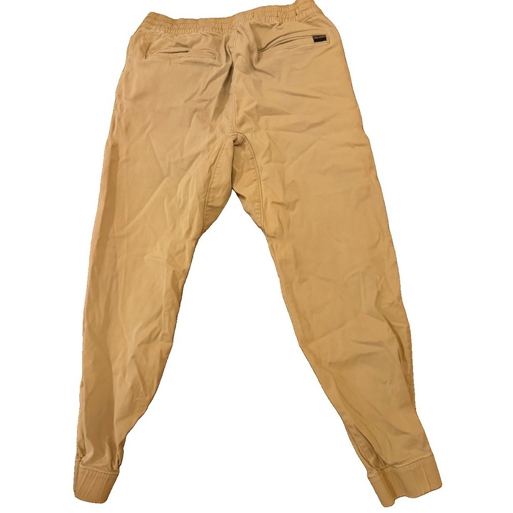 Hollister Women's Jogger Pants Small Khaki Tan Drawstring High Rise Casual - Picture 2 of 4
